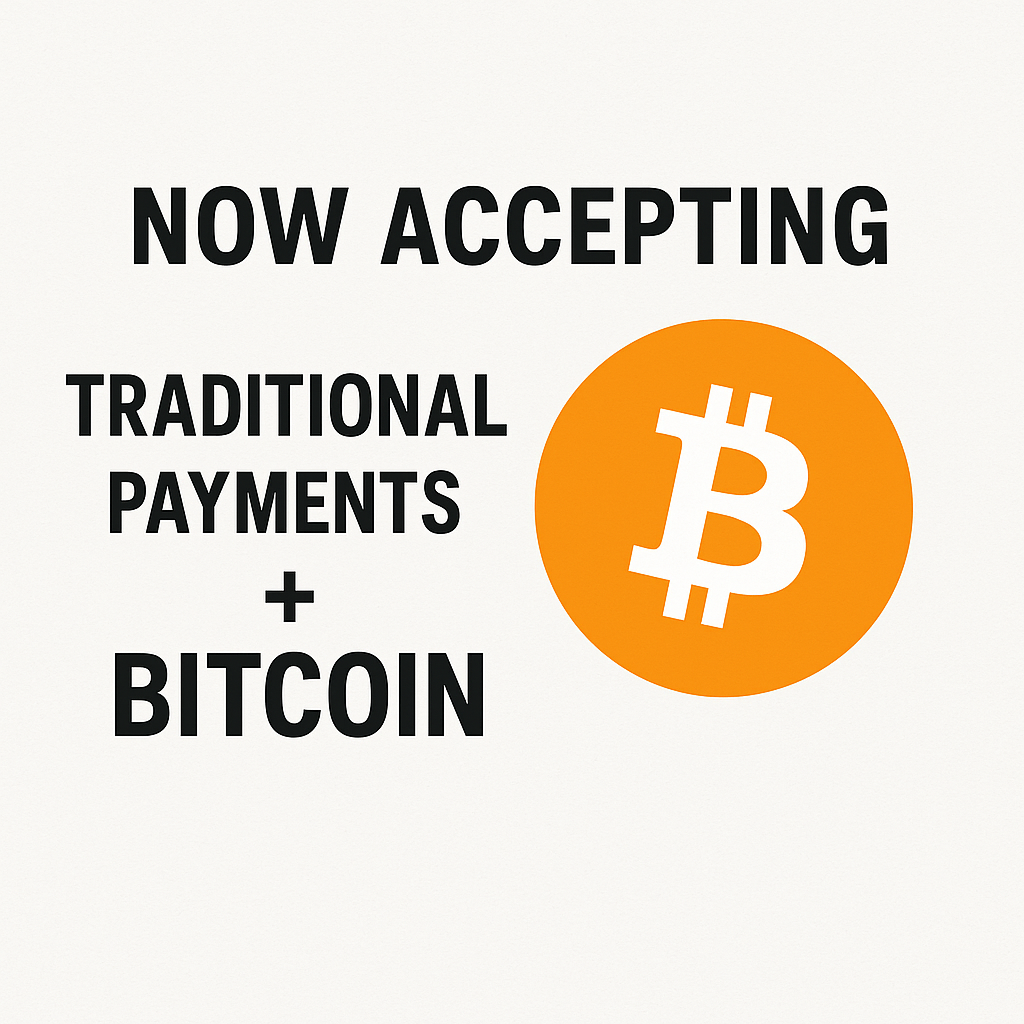 now accepting bitcoin payments for roofing services